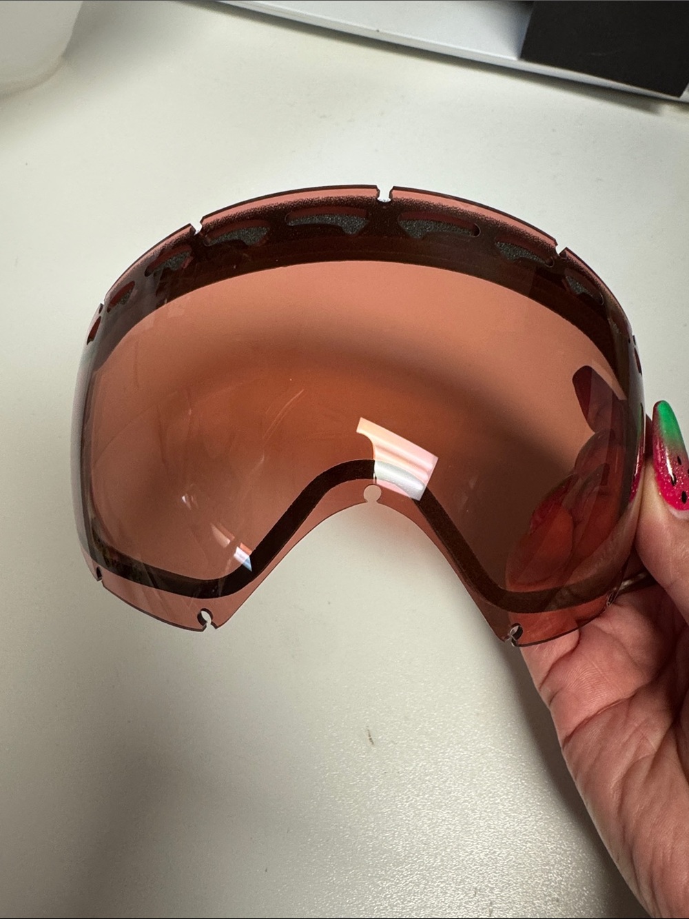 Replacement lenses for Oakley Crowbar snow goggle in Rose and Dark Grey 17% - Picture 2 of 6